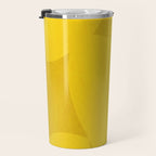Abstract shapes-yellow gold Travel Mug Gallery Image 3