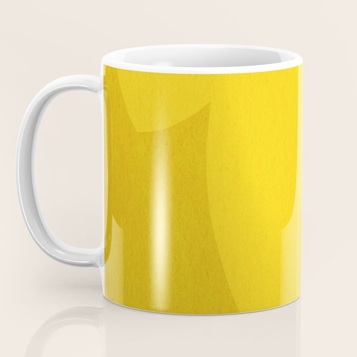 Abstract shapes-yellow gold Coffee Mug Gallery Image 3