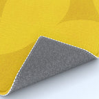 Abstract shapes-yellow gold Rug Gallery Image 4