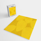 Abstract shapes-yellow gold Jigsaw Puzzle Gallery Image 2
