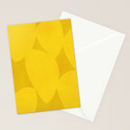 Abstract shapes-yellow gold Stationery Card Gallery Image 2