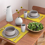 Abstract shapes-yellow gold Placemat Gallery Image 2