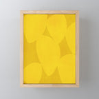 Abstract shapes-yellow gold Mini Art Print Gallery Image 1