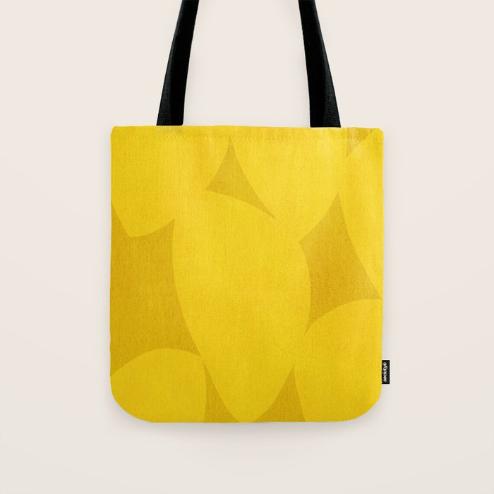 Abstract shapes-yellow gold Tote Bag Gallery Image 1