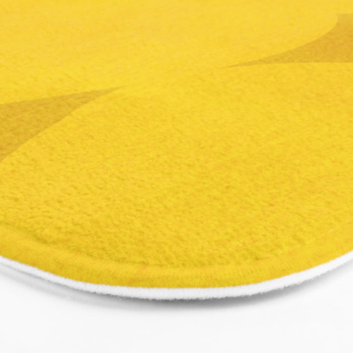 Abstract shapes-yellow gold Bath Mat Gallery Image 3