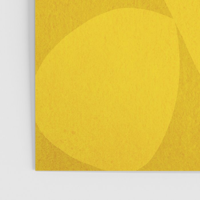 Abstract shapes-yellow gold Poster Gallery Image 3