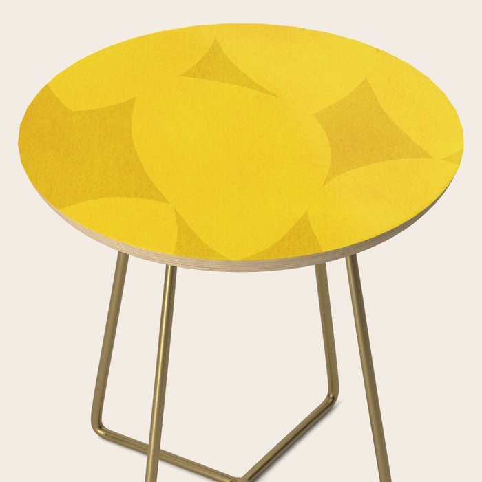 Abstract shapes-yellow gold Side Table Gallery Image 2