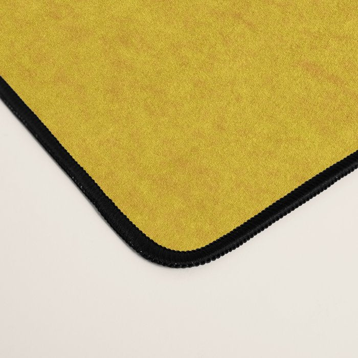 Abstract shapes-yellow gold Desk Mat Gallery Image 4