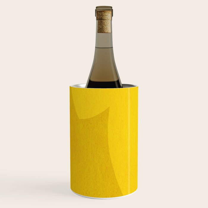 Abstract shapes-yellow gold Wine Chiller Gallery Image 2