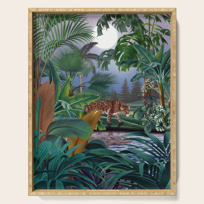 Leopard Jungle Serving Tray Gallery Image 1