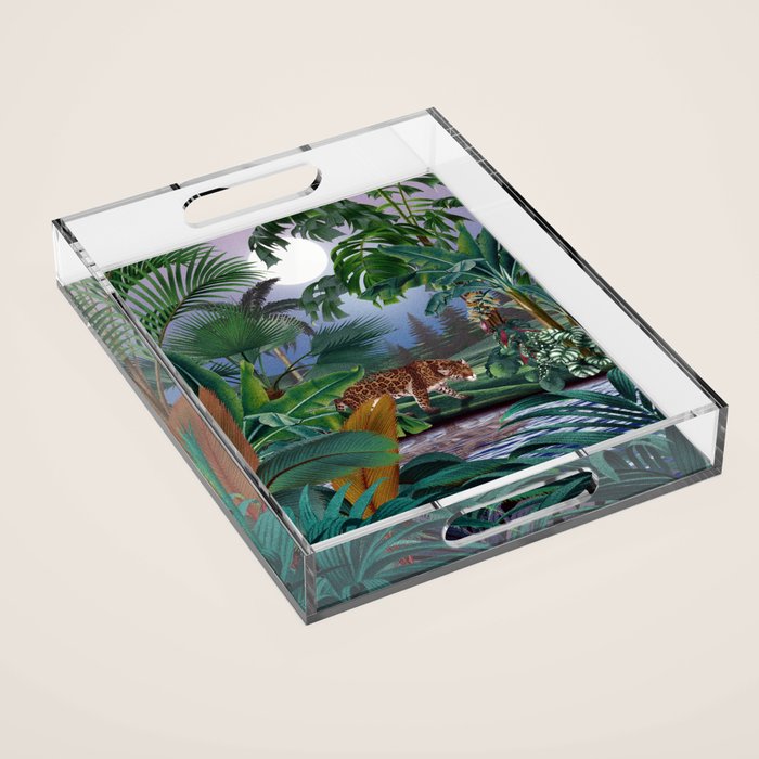 Leopard Jungle Acrylic Tray Gallery Image 1