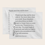 Finish Each Day And Be Done With It | Ralph Waldo Emerson Quote Placemat Gallery Image 1