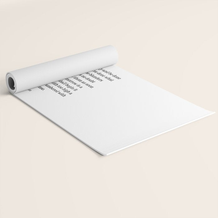 Finish Each Day And Be Done With It | Ralph Waldo Emerson Quote Yoga Mat Gallery Image 2