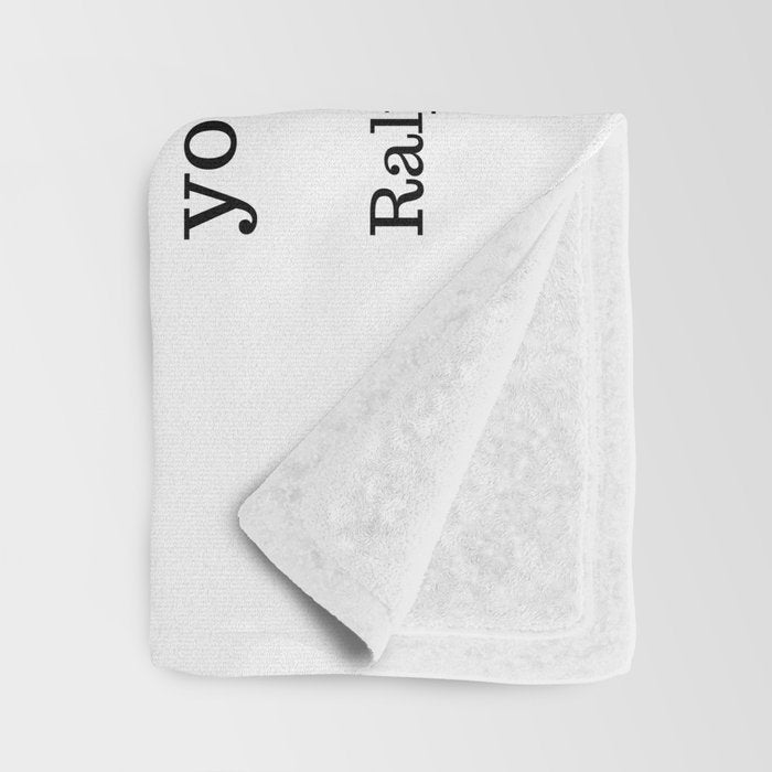 Finish Each Day And Be Done With It | Ralph Waldo Emerson Quote Throw Blanket Gallery Image 3