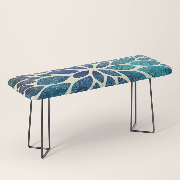 Petal Burst - Turquoise Bench Gallery Image 1