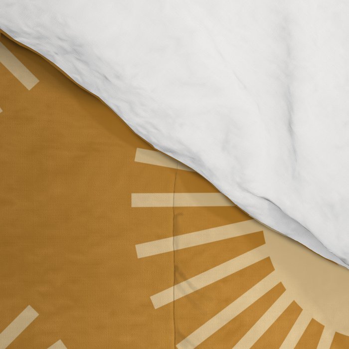 Boho Summer Sun Pattern II Desert Orange Comforter Gallery Image 4