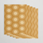 Boho Summer Sun Pattern II Desert Orange Wrapping Paper Gallery Image 3