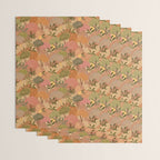 Bohemian Walk Orange Wrapping Paper Gallery Image 3