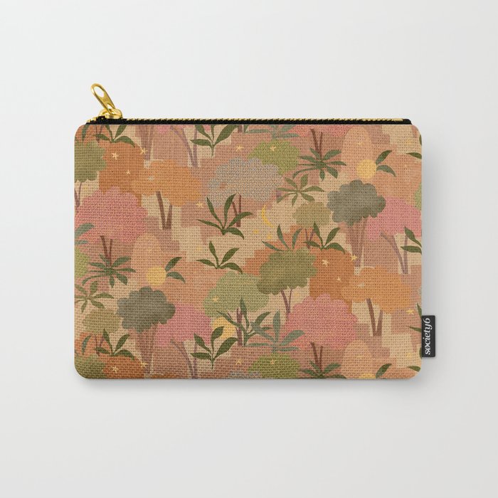 Bohemian Walk Orange Carry All Pouch Gallery Image 1
