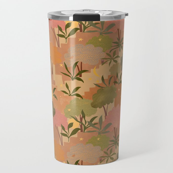 Bohemian Walk Orange Travel Mug Gallery Image 1