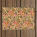 Bohemian Walk Orange Outdoor Rug Gallery Image 1