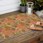 Bohemian Walk Orange Outdoor Rug Gallery Image 2