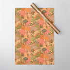 Bohemian Walk Orange Wrapping Paper Gallery Image 1