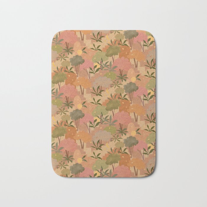 Bohemian Walk Orange Bath Mat Gallery Image 1