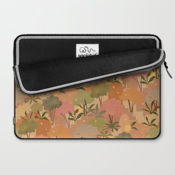 Bohemian Walk Orange Laptop Sleeve Gallery Image 2