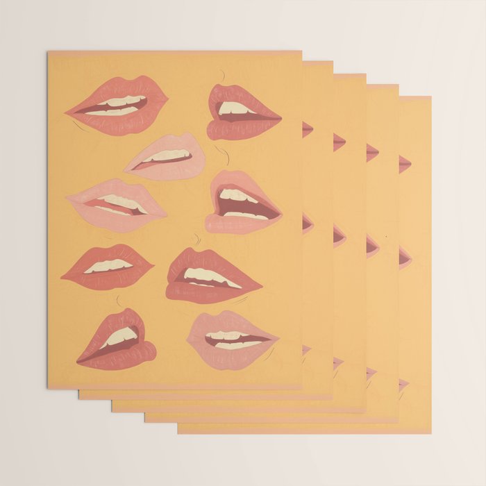 Playful Lips Wrapping Paper Gallery Image 3