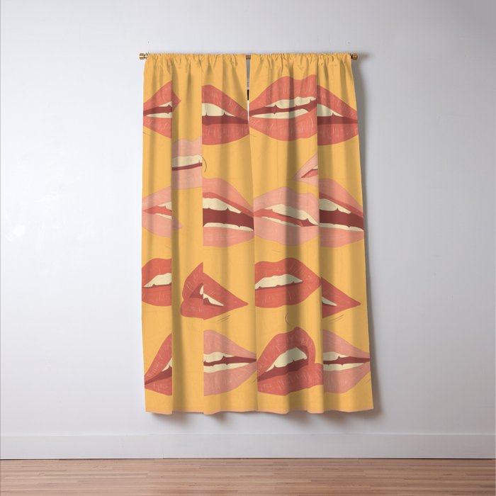 Playful Lips Window Curtain Gallery Image 3