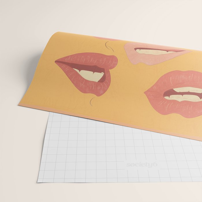 Playful Lips Wrapping Paper Gallery Image 2