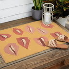 Playful Lips Outdoor Rug Gallery Image 2