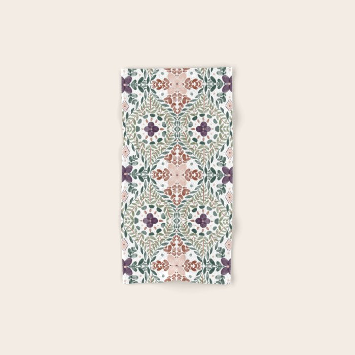 Rustic Intricate Garden Bath Towel Gallery Image 1