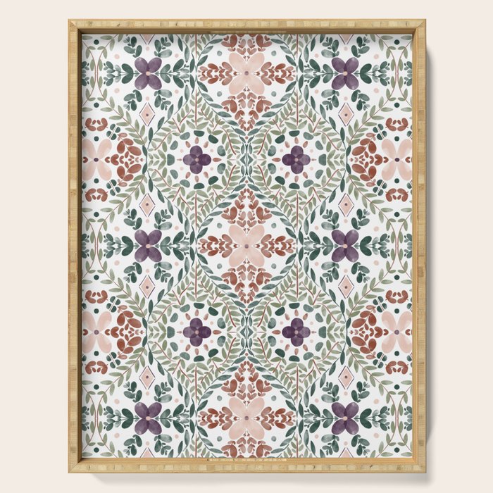 Rustic Intricate Garden Serving Tray Gallery Image 1