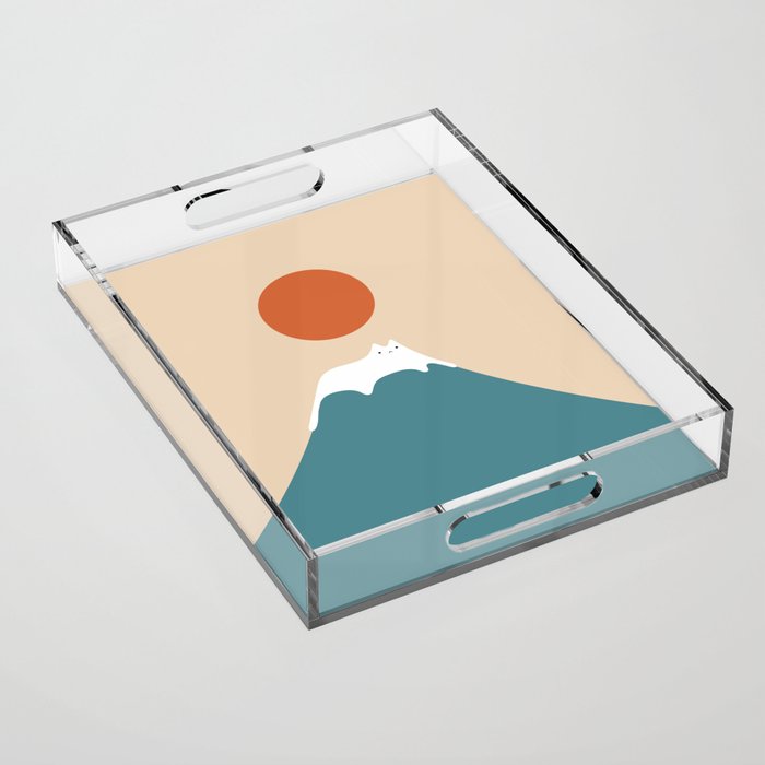 Cat Landscape 158 Acrylic Tray Gallery Image 1