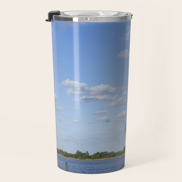 Port of Charleston Cooper River Photography Travel Mug Gallery Image 3