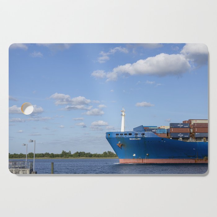 Port of Charleston Cooper River Photography Cutting Board Gallery Image 1