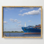 Port of Charleston Cooper River Photography Serving Tray Gallery Image 1