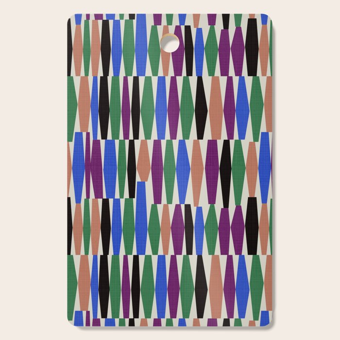 Playful Modern Geometric Shapes Cutting Board Gallery Image 1