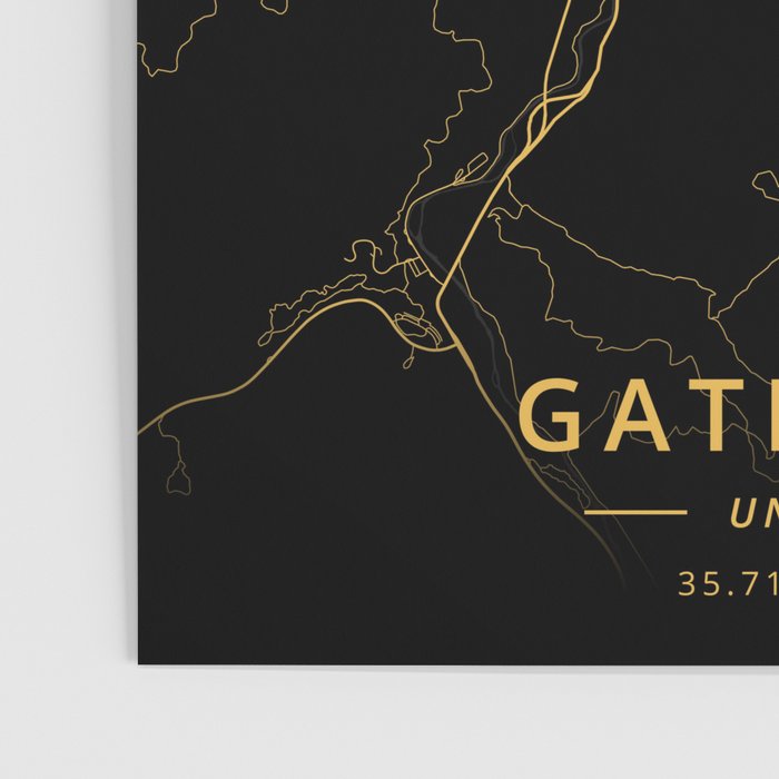 Gatlinburg, United States - Gold Poster Gallery Image 3