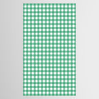 Gingham Check Pattern in Kelly Green and White Tablecloth Gallery Image 2