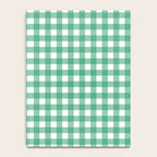 Gingham Check Pattern in Kelly Green and White Notebook Gallery Image 4