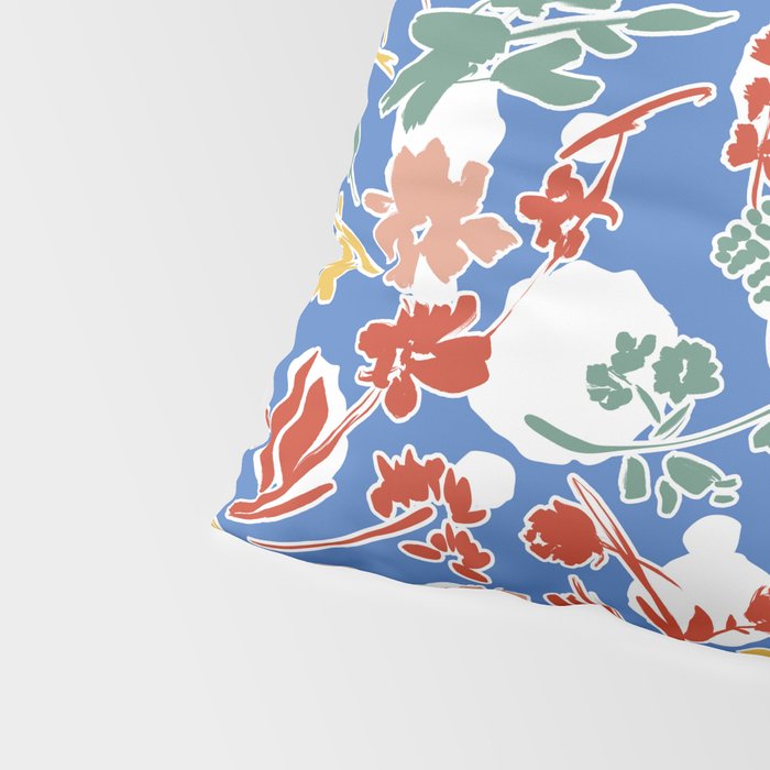 Wild colorful flowery meadow B Pillow Sham Gallery Image 4