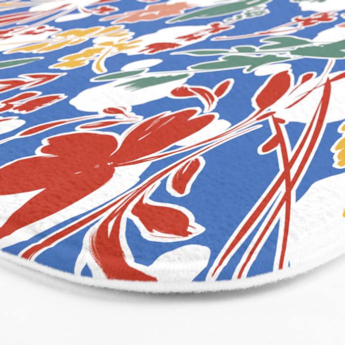 Wild colorful flowery meadow B Bath Mat Gallery Image 3