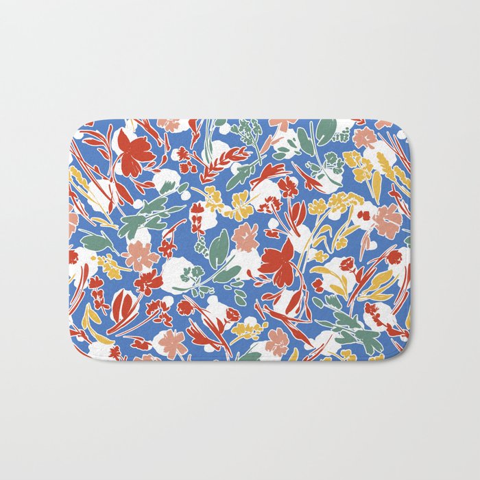 Wild colorful flowery meadow B Bath Mat Gallery Image 1