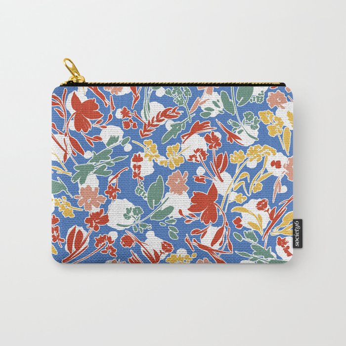 Wild colorful flowery meadow B Carry All Pouch Gallery Image 1