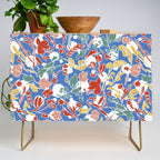 Wild colorful flowery meadow B Credenza Gallery Image 1