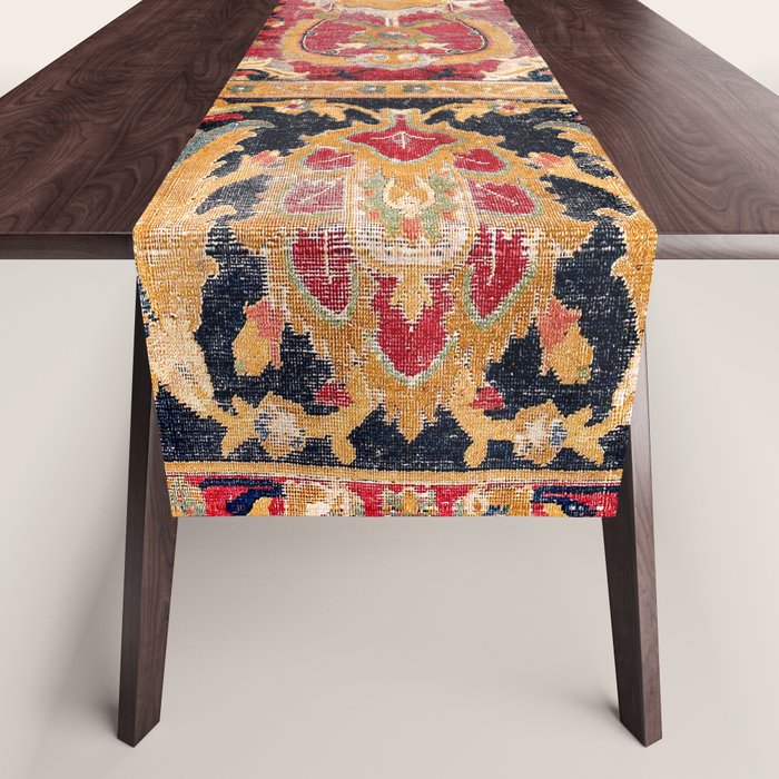 Esfahan Central Persian 17th Century Fragment Print Table Runner Gallery Image 1