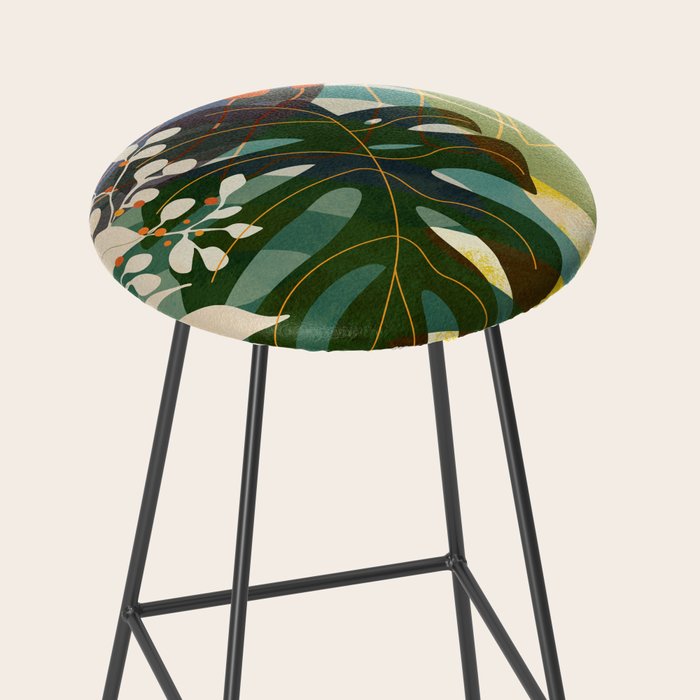 Leaves tropical Stool Gallery Image 2
